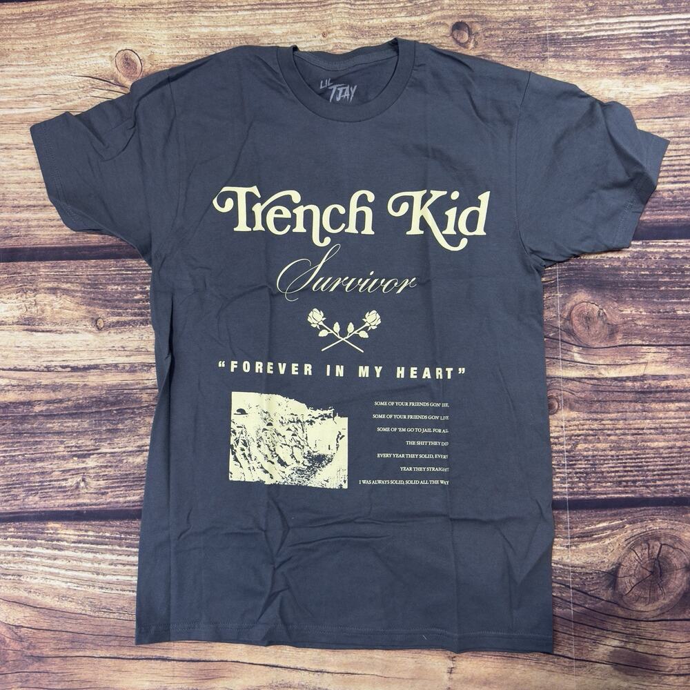 Lil Tjay T-shirt 83 The Trench Kid Size Medium Official Merch!l